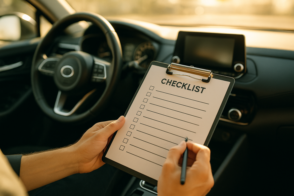 Probefahrt Checkliste: 15 Punkte die du prüfen solltest