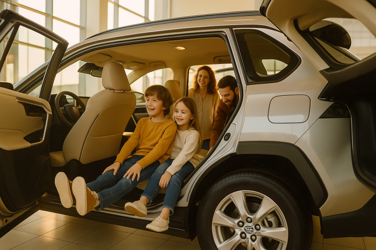 Probefahrt mit Kindern: Familienauto richtig testen