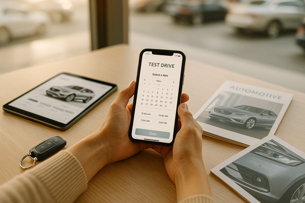 Probefahrt online buchen: Schritt für Schritt